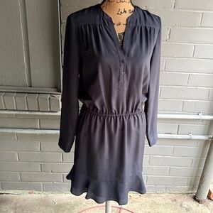 Joie Charcoal Long-Sleeve Dress